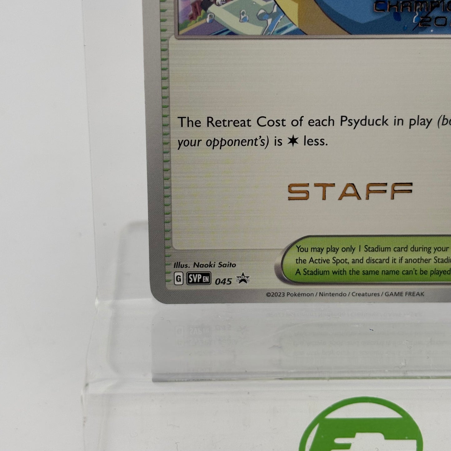 Pokémon TCG Paradise Resort [World Championships 2023 Staff] #45 English LP