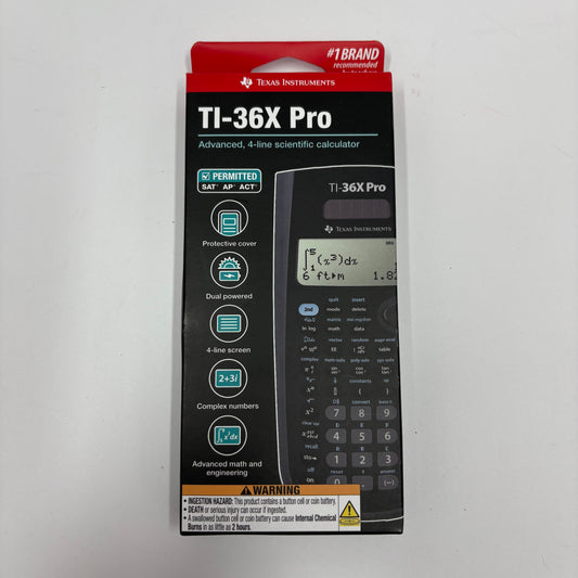 New Texas Instruments Ti-36X Pro Graphing Calculator