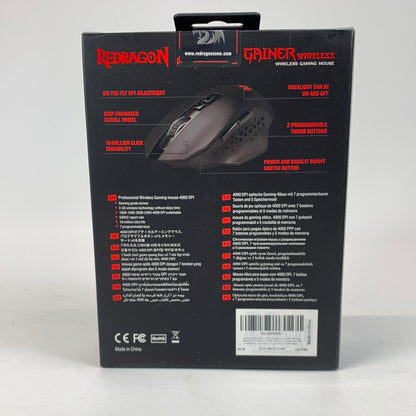 New Red Dragon Gainer Wireless Gaming Mouse RED-M656-R1BK