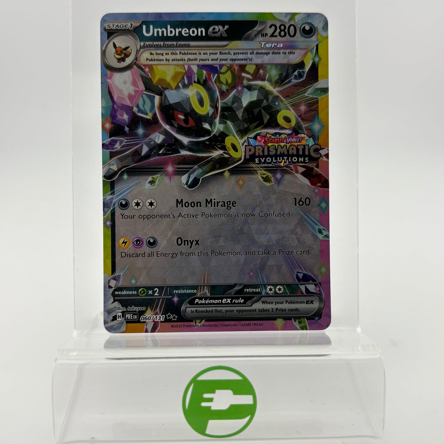 Pokémon TCG Prismatic Evolution Umbreon ex [Stamped] 060/131 English