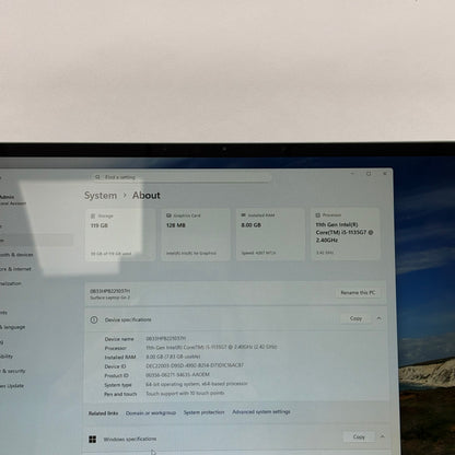 Microsoft Surface Go 2 2013 12.4" i5-1135G7 2.4GHz 8GB RAM 128GB SSD