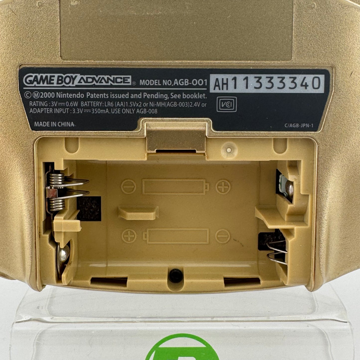 Nintendo Game Boy Advance Handheld Game Console Only AGB-001 Gold