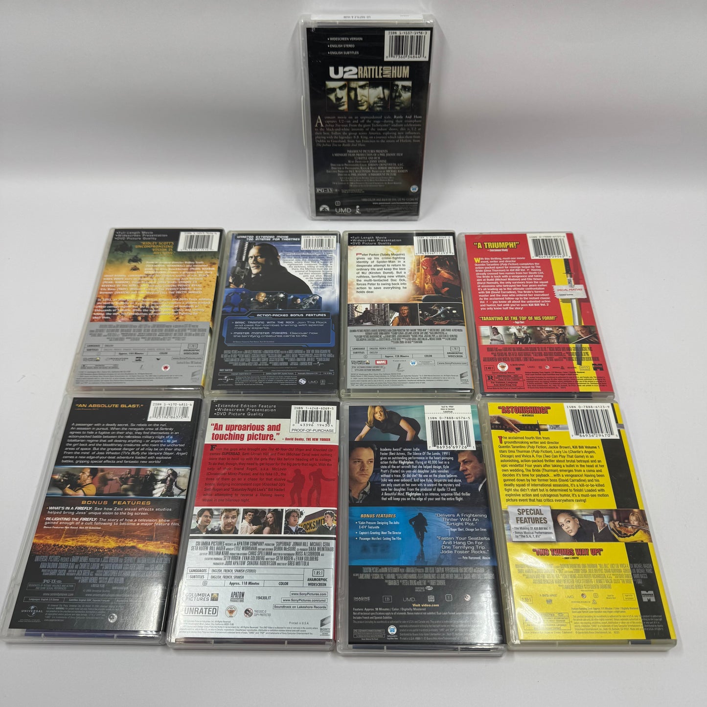 Sony PlayStation PSP Lot of 9 UMD Video Movies