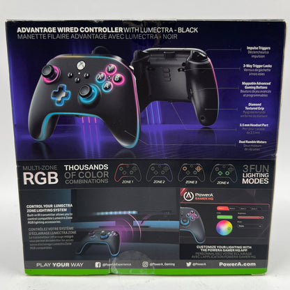 New PowerA Lumectra Wired Controller for Xbox XBGPSPWI