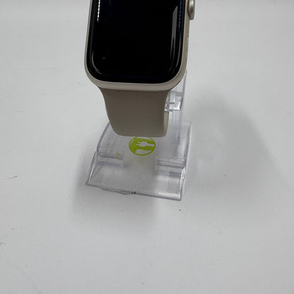 GPS Only Apple Watch Series 8 45MM Slate Aluminum Starlight Sport Band MNUQ3LL/A
