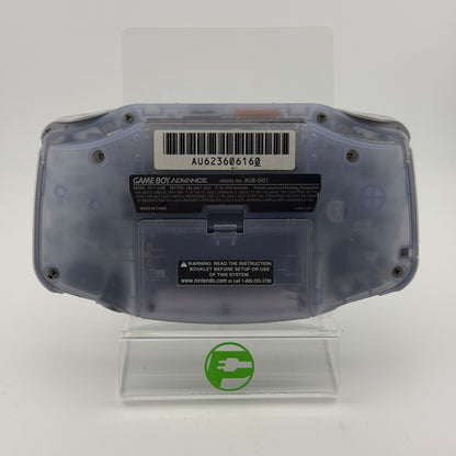 Nintendo Game Boy Advance Handheld Game Console Only AGB-001 Clear Glacier