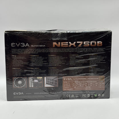 New EVGA SuperNOVA NEX 750B 80 Plus Bronze 750W Semi Modular Power Supply