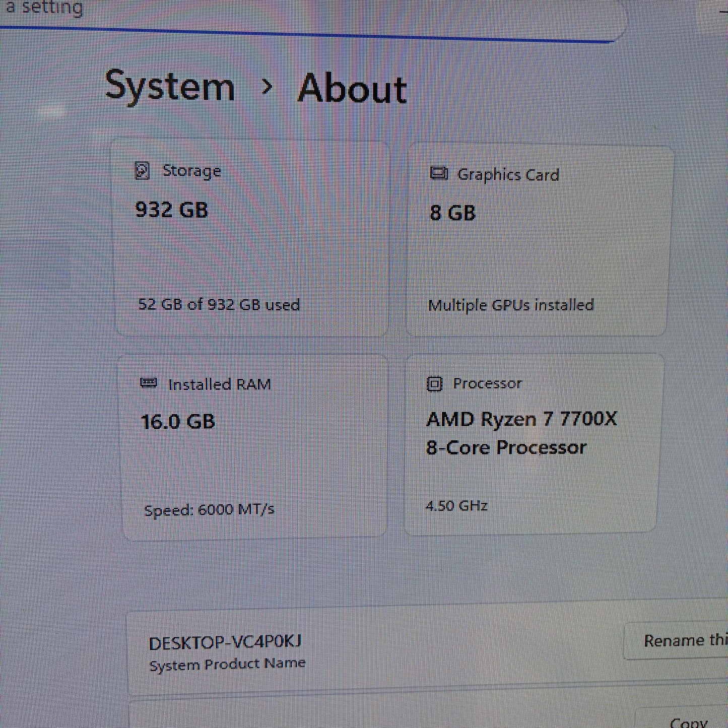 CyberPower C-Series Ryzen 7 7700X 4.50GHz 16GB RAM 1TB SSD GeForce RTX 4060 Ti