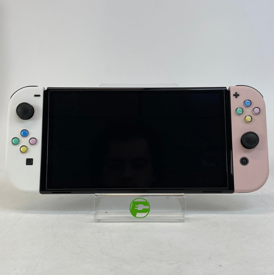 Nintendo Switch OLED Video Game Console HEG-001 Pink/White