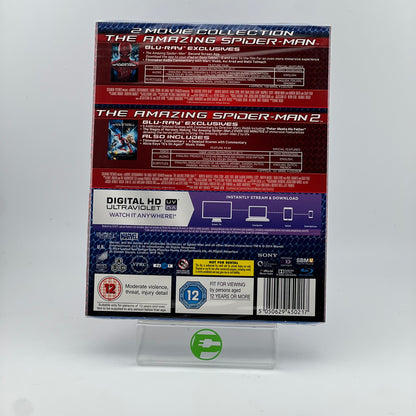 New Sony The Amazing Spider-Man 1 + 2 Blu-Ray 2 Movie Collection
