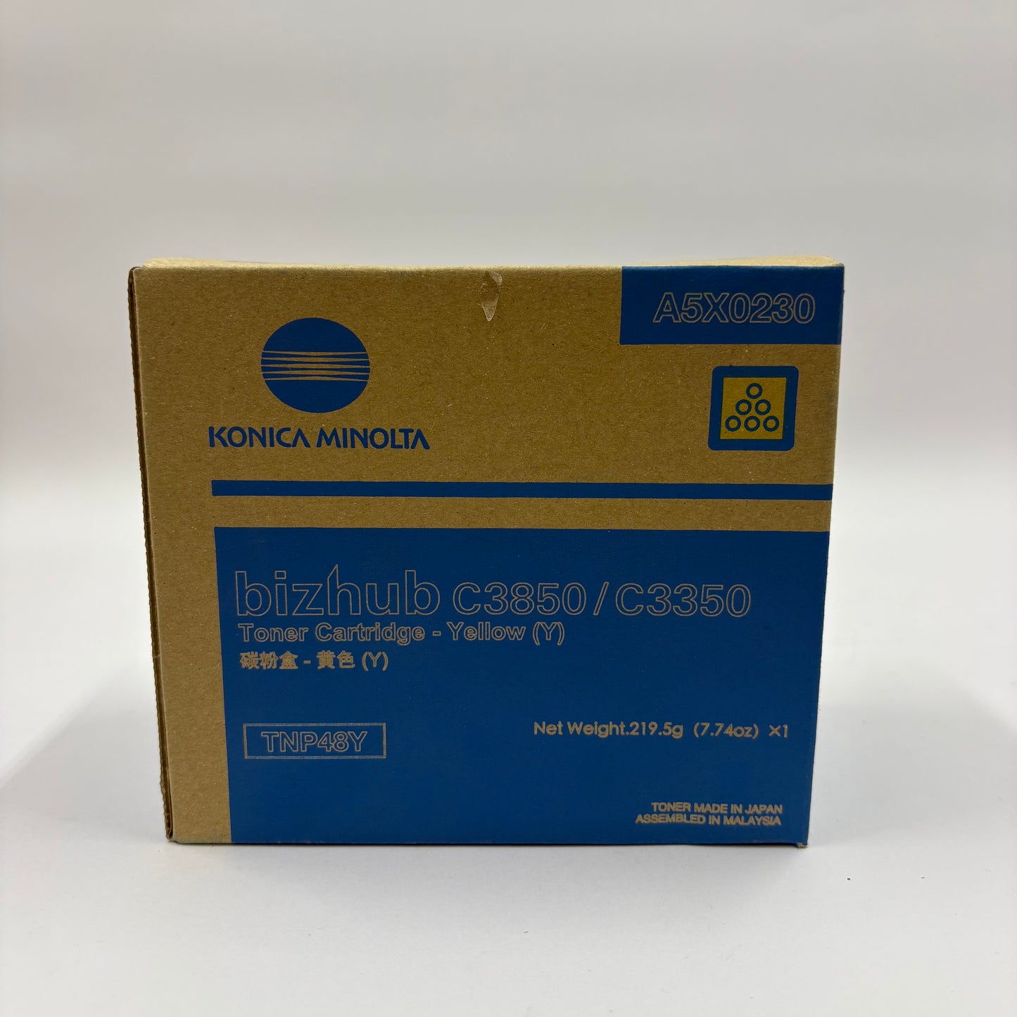 New Konica Minolta A5X0230 Toner Cartridge Yellow (Y)