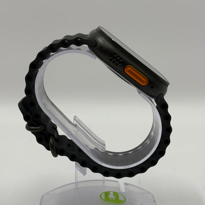 Unlocked Apple Watch Ultra 3 49MM Black Titanium Black Ocean Band MF0J4LW/A