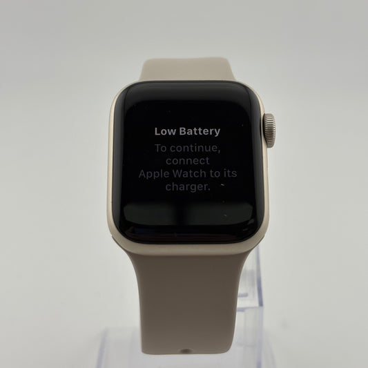 Unlocked Apple Watch SE 2nd Gen 40MM Starlight Aluminum MRFW3LL/A