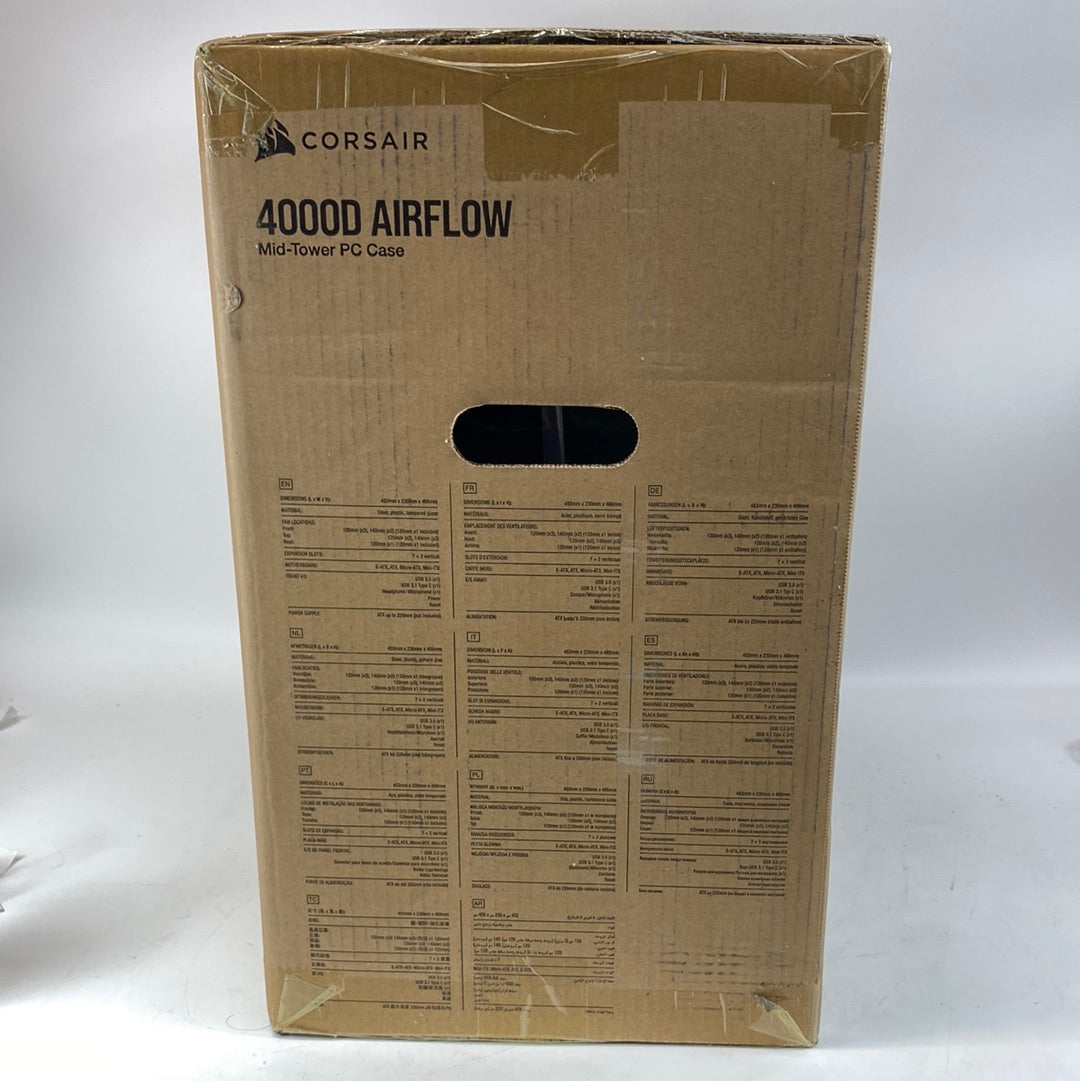 New Corsair 4000D Airflow Mid-Tower PC Case CC-9011200-WW