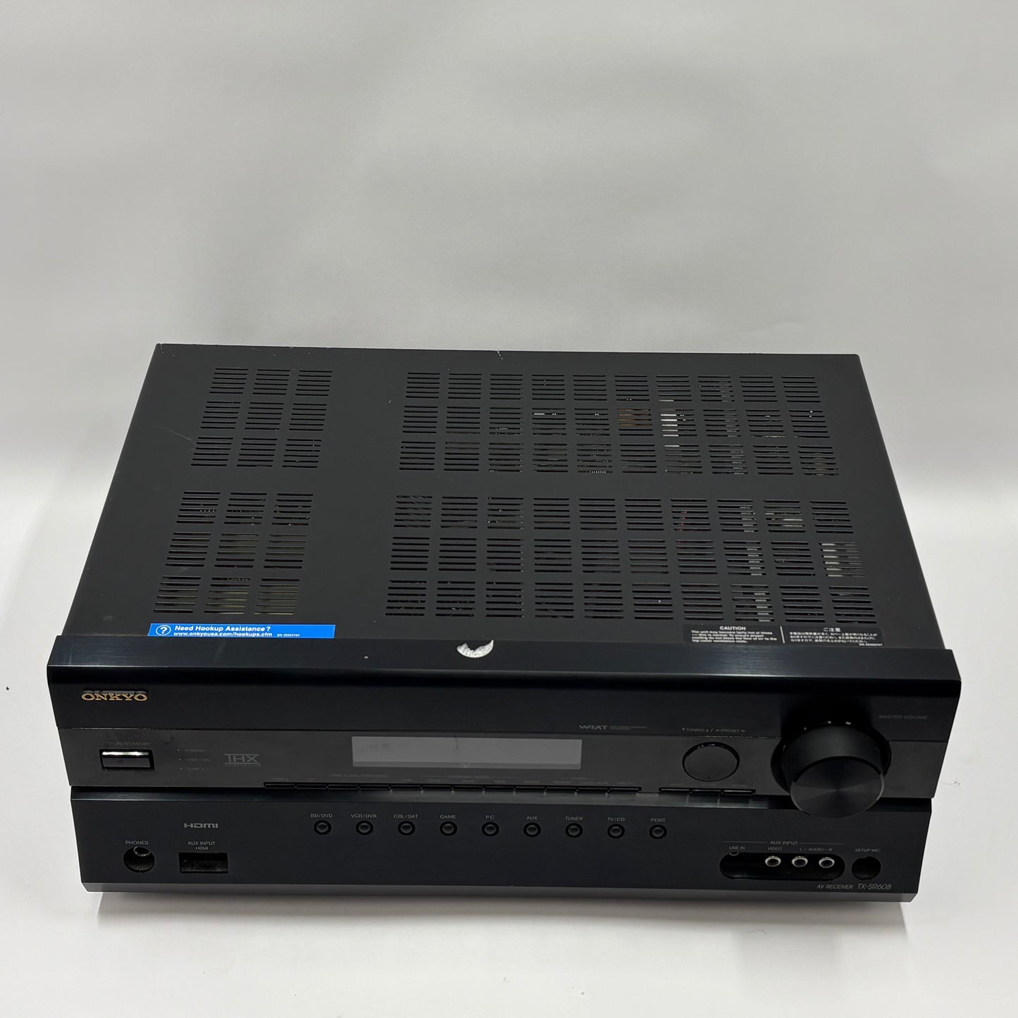 Onkyo TX-SR608 700 Watt 7.2 Channel THX AV Receiver No Remote