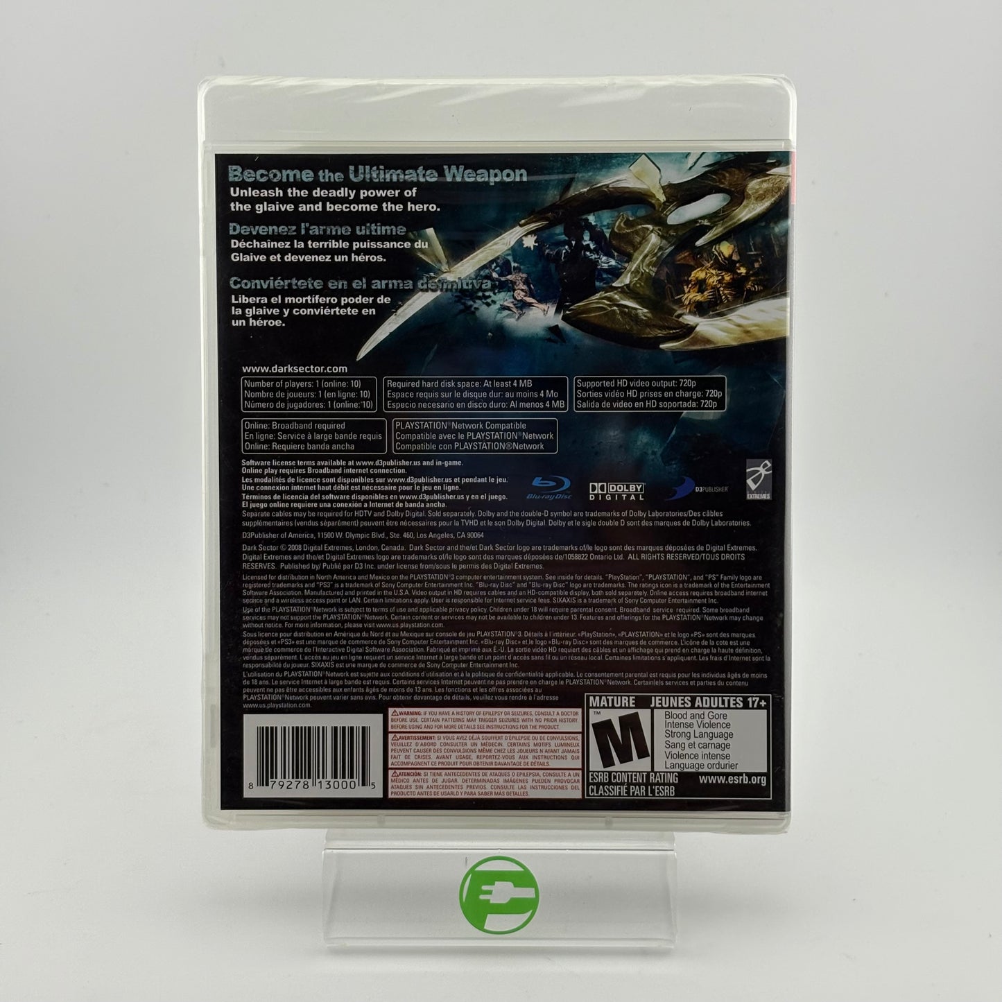 New Dark Sector (Sony PlayStation 3 PS3, 2008)