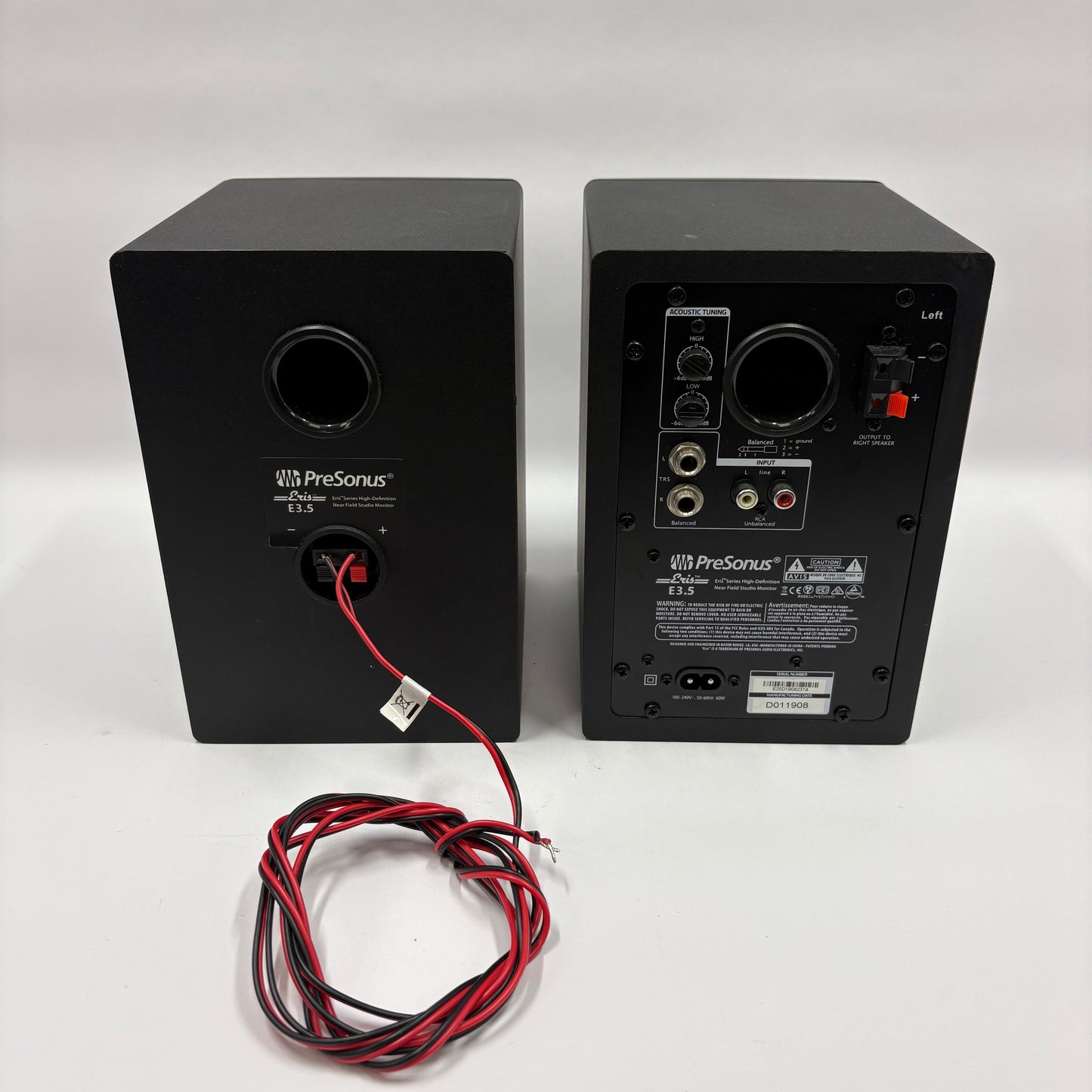 PreSonus Eris E3.5 Powered Bookshelf Speakers Black D011908