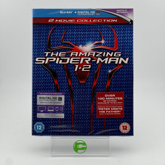 New Sony The Amazing Spider-Man 1 + 2 Blu-Ray 2 Movie Collection