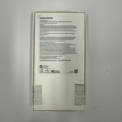 GSM Unlocked Samsung Galaxy A54 5G 6GB RAM 128GB SM-A546U Aura Black
