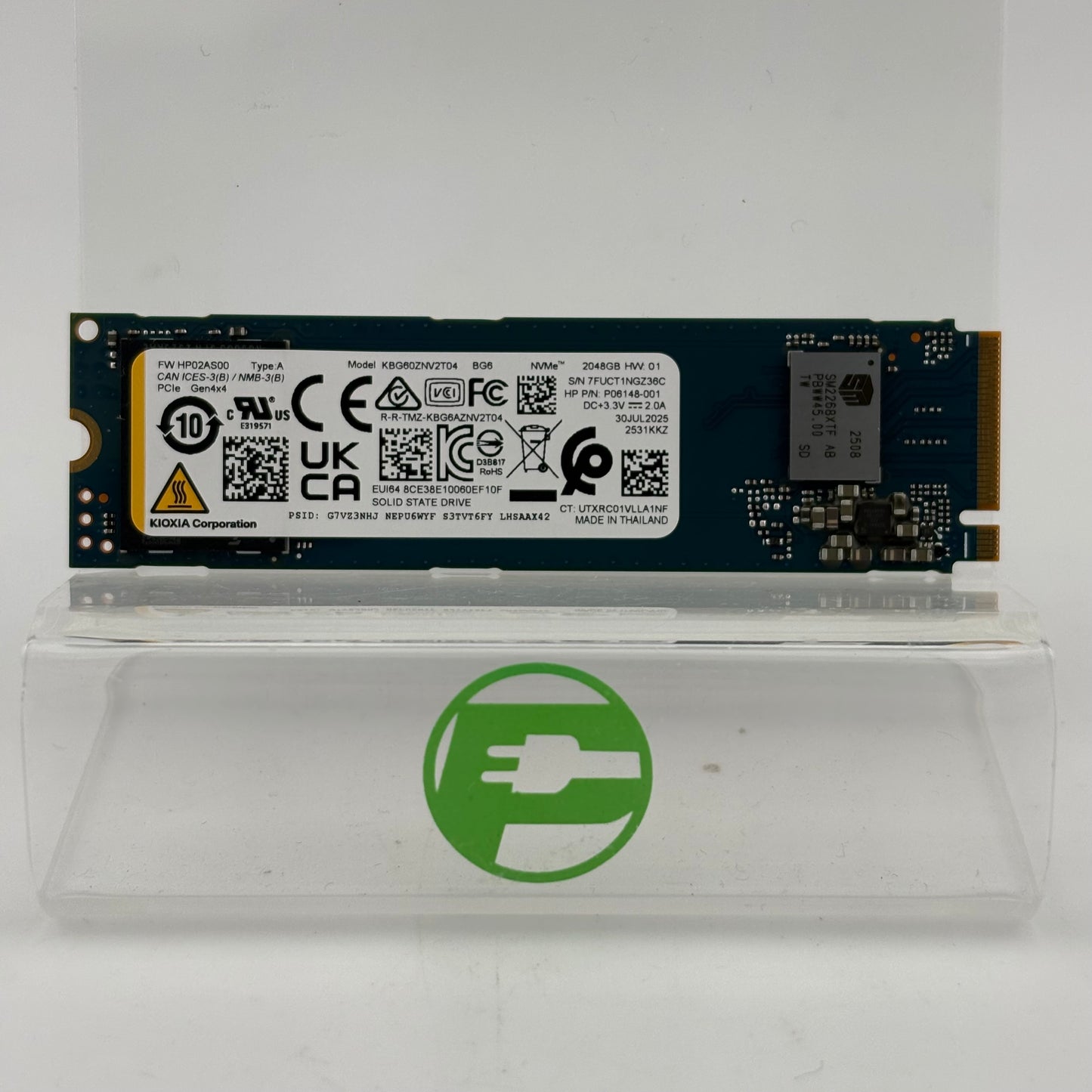 HP 2280mm 2TB M.2 NVMe Gen 4.0 x 4 SSD KBG60ZNV2T04
