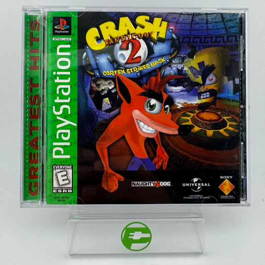 Crash Bandicoot 2 Cortex Strikes Back [Greatest Hits] (Sony Playstation 1, 1998)