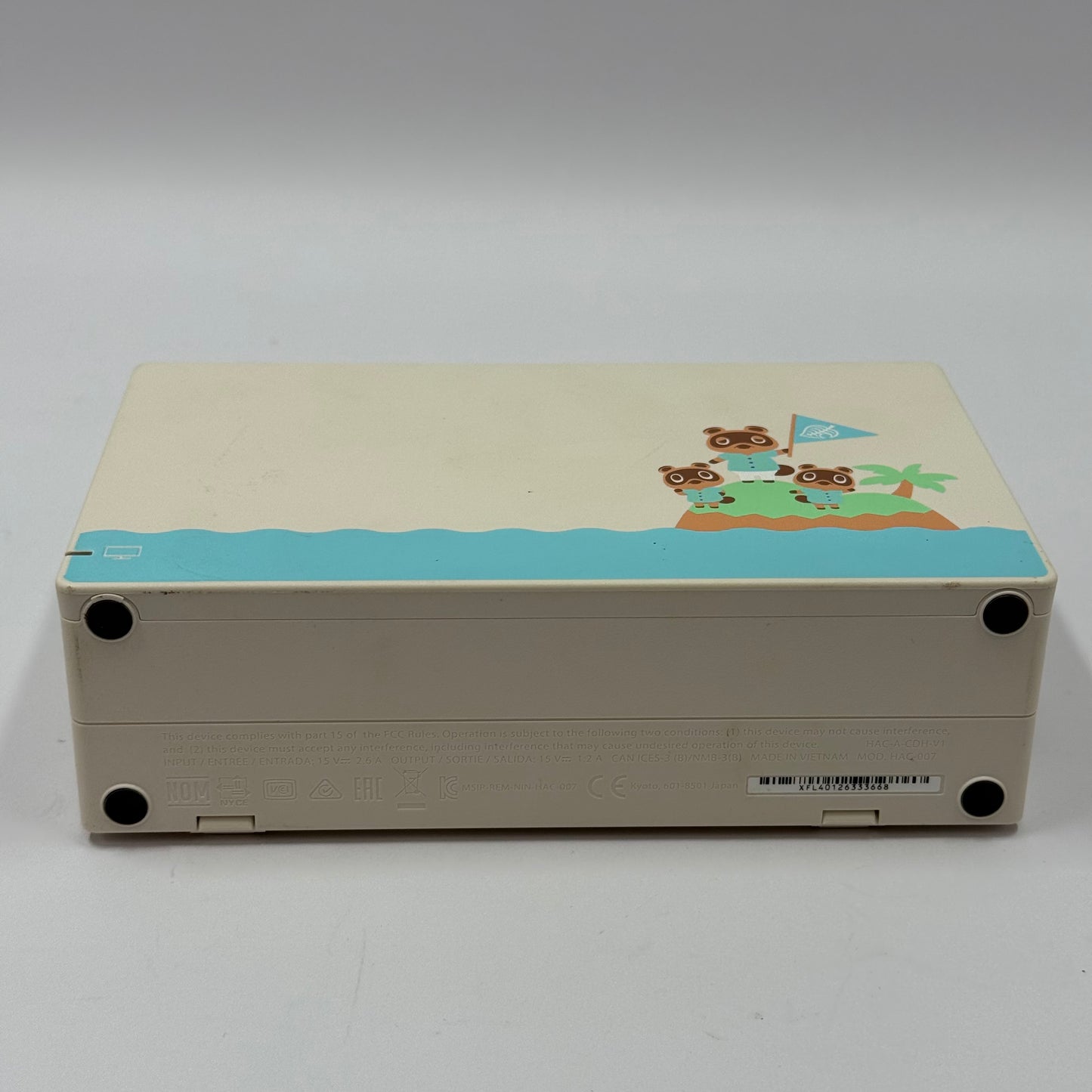 Nintendo Switch Dock Animal Crossing Special Edition HAC-007 with Power Adapter