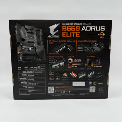 New GIGABYTE B550 AORUS ELITE AM4 ATX