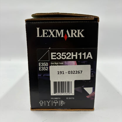 New Lexmark E352H11A Black Toner Cartridge High Yield