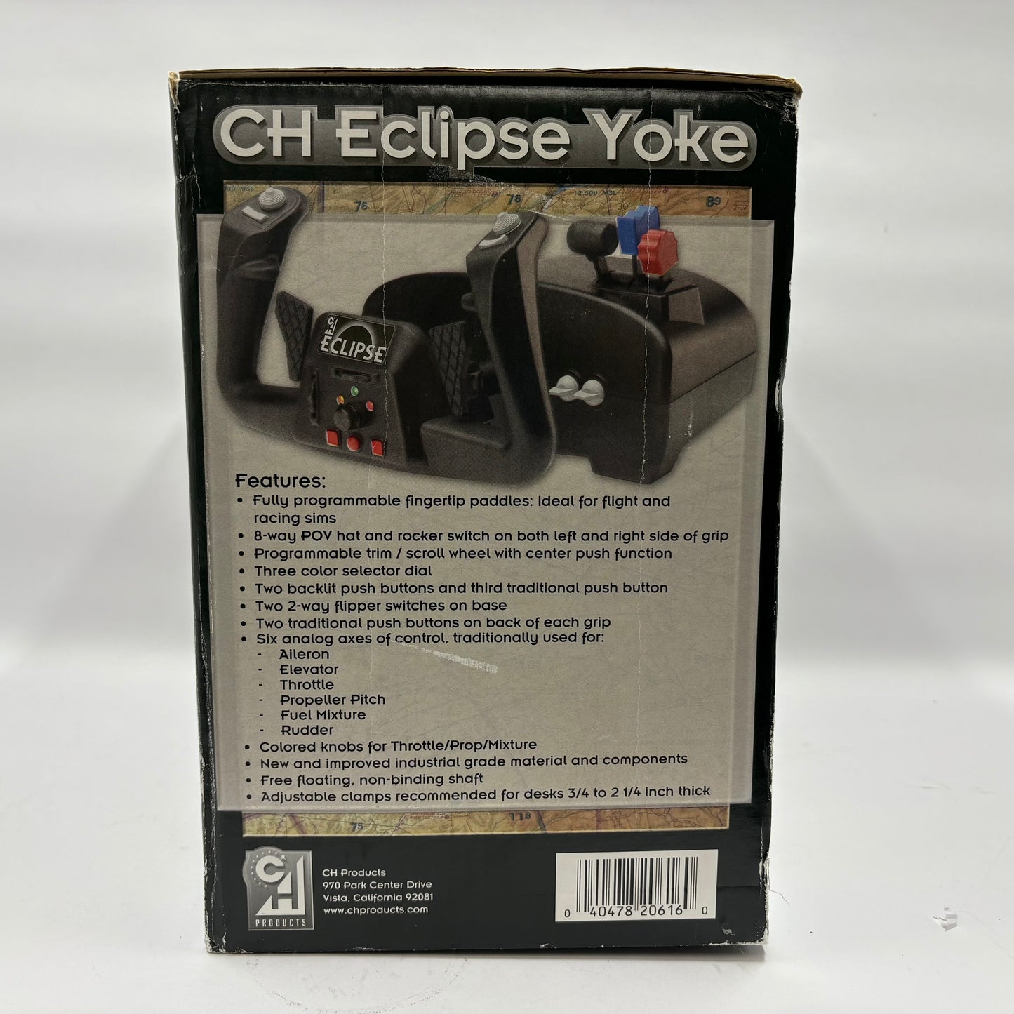 CH Products Eclipse Yoke Flight Simulator Control Stick 200-616