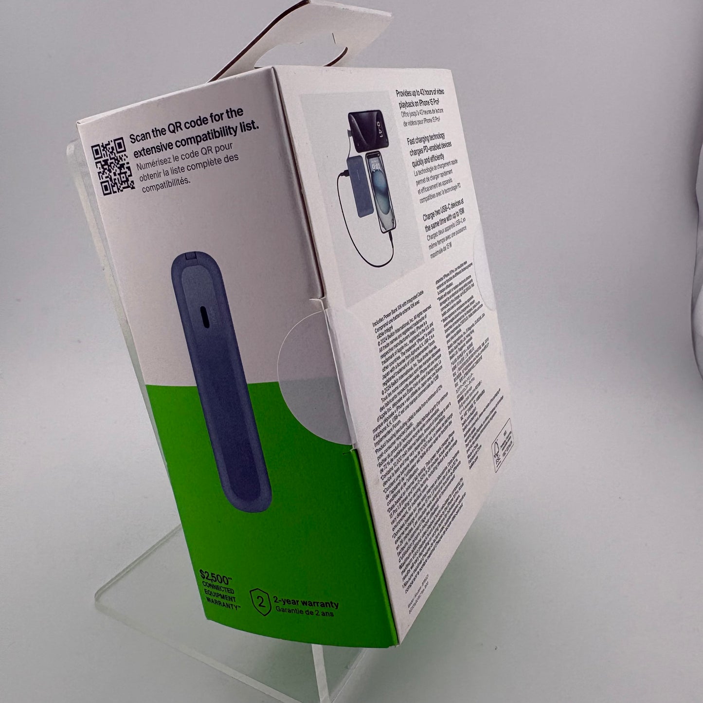 New Belkin BoostCharge Power Bank 10K With Integrated Cable BPB021