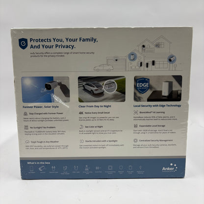 New eufy eufyCam 3 Wireless Security Camera S330 4K Solar Powered