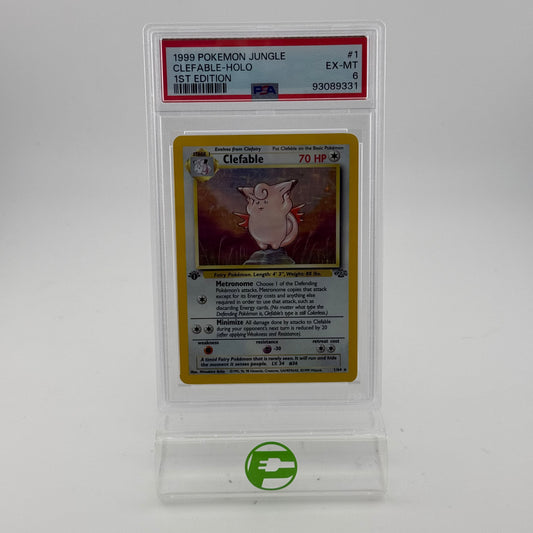Pokémon TCG Clefable [1st Edition] #1 Jungle 1/64 EX-MT PSA 6