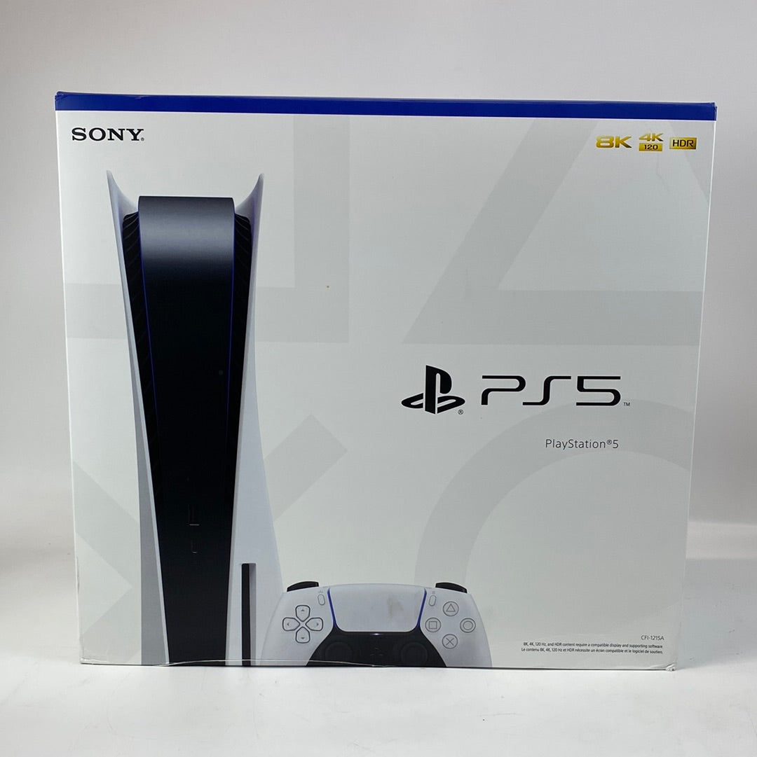 New Sony PlayStation 5 Disc Edition PS5 825GB White Console Gaming Sys ...