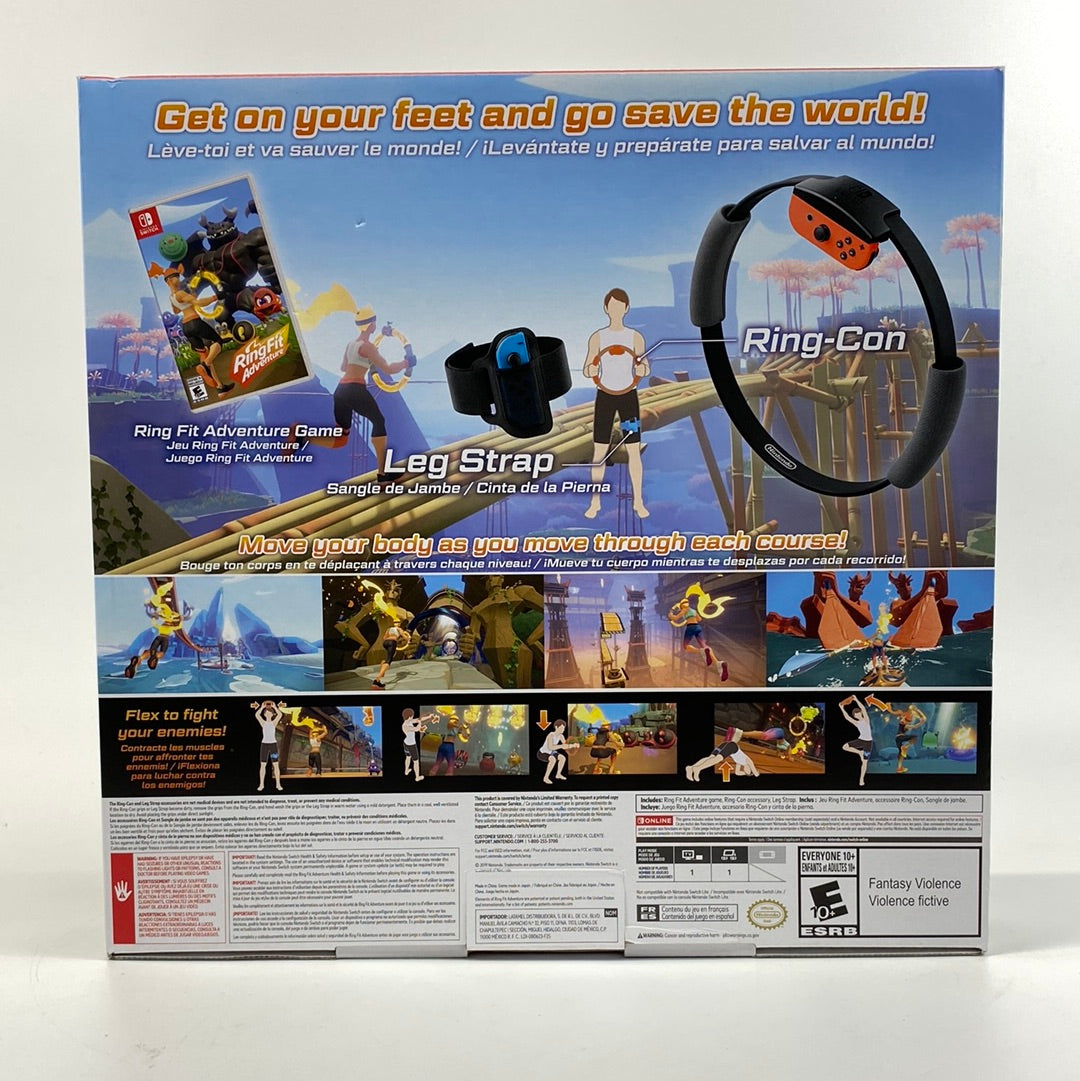 Ring Fit Adventure (Nintendo Switch, 2019) with Ring-Con and Leg Strap