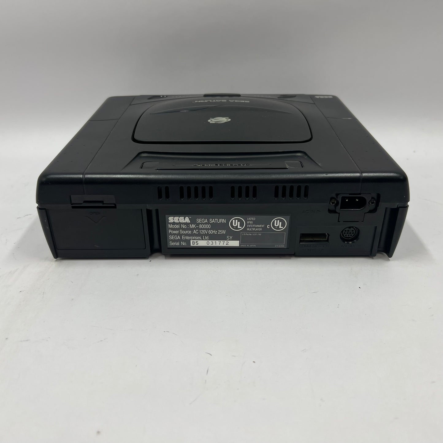 Sega Saturn Model 1 Video Game Console Black MK-80000