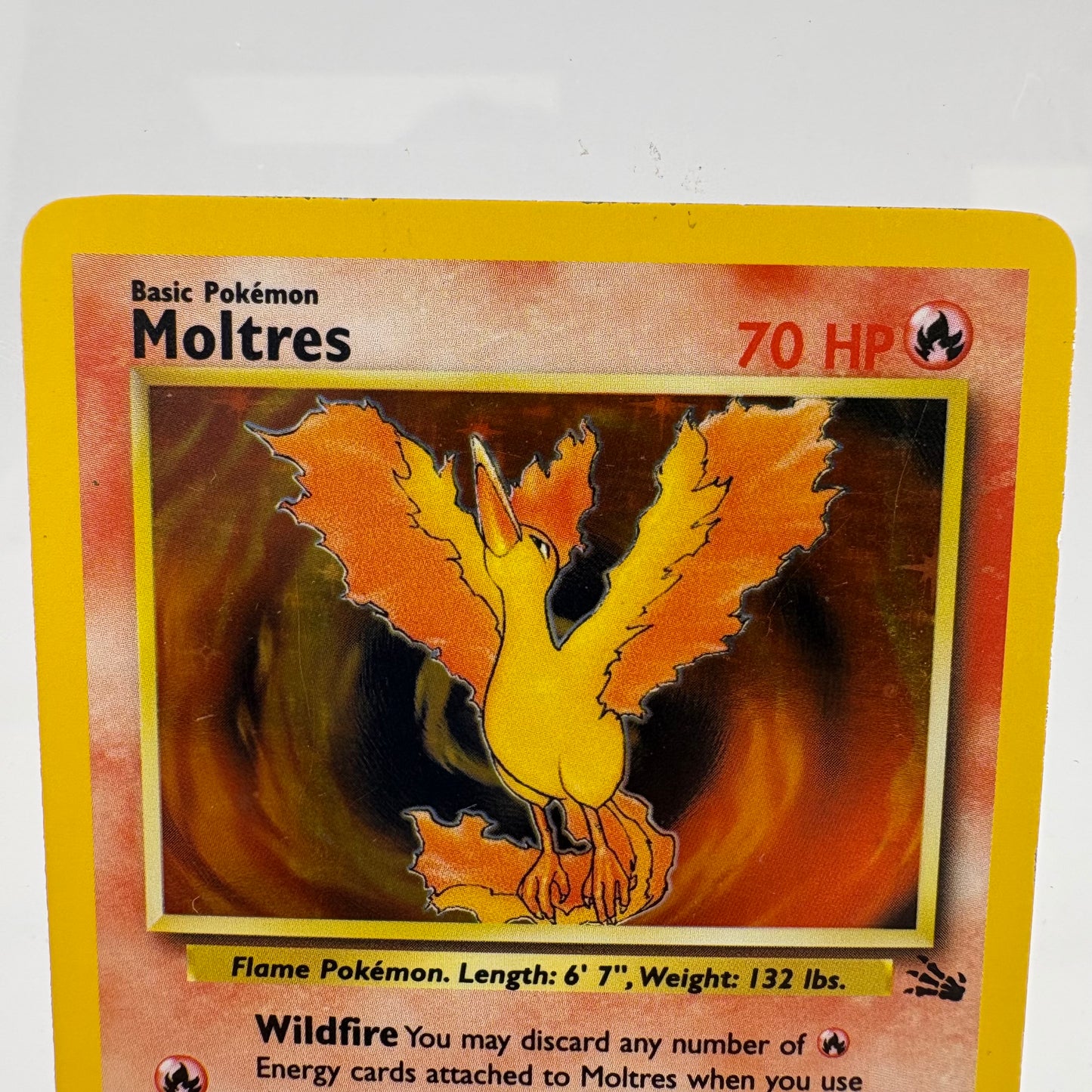 Pokémon TCG Fossil Moltres #12 Holo English LP
