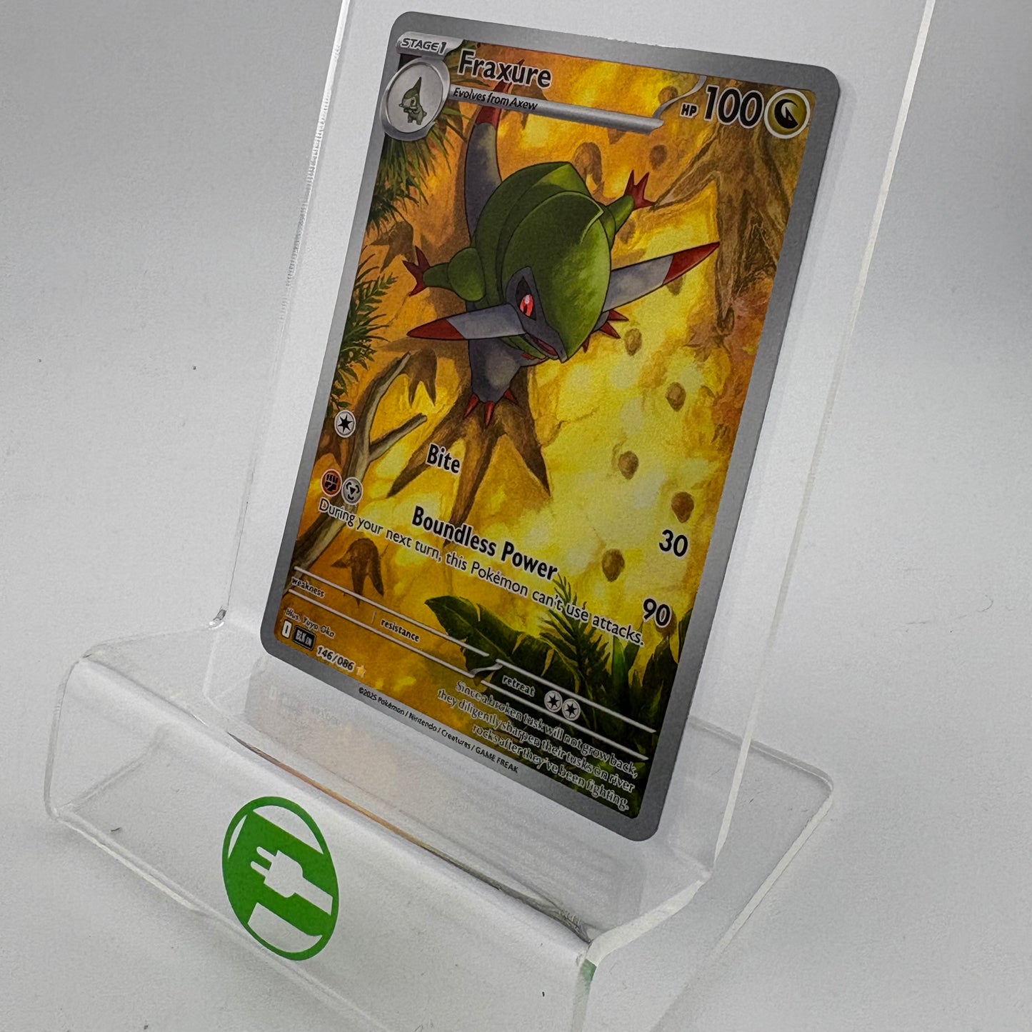 Pokémon TCG Black Bolt Fraxure 146/086 English