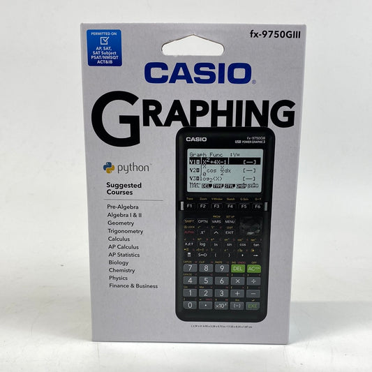 New Casio FX-9750GIII Graphing Calculator