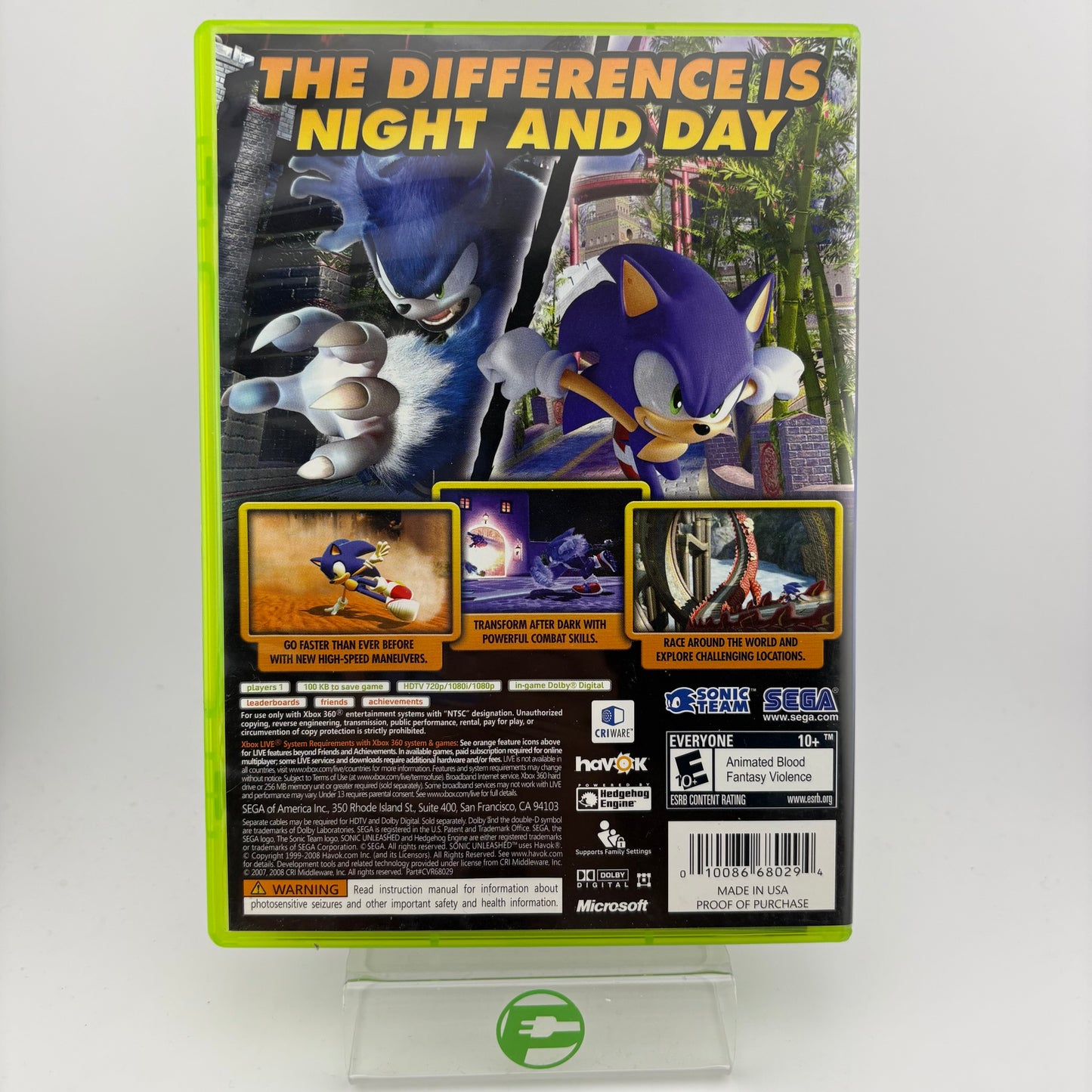Sonic Unleashed (Microsoft Xbox 360, 2008)