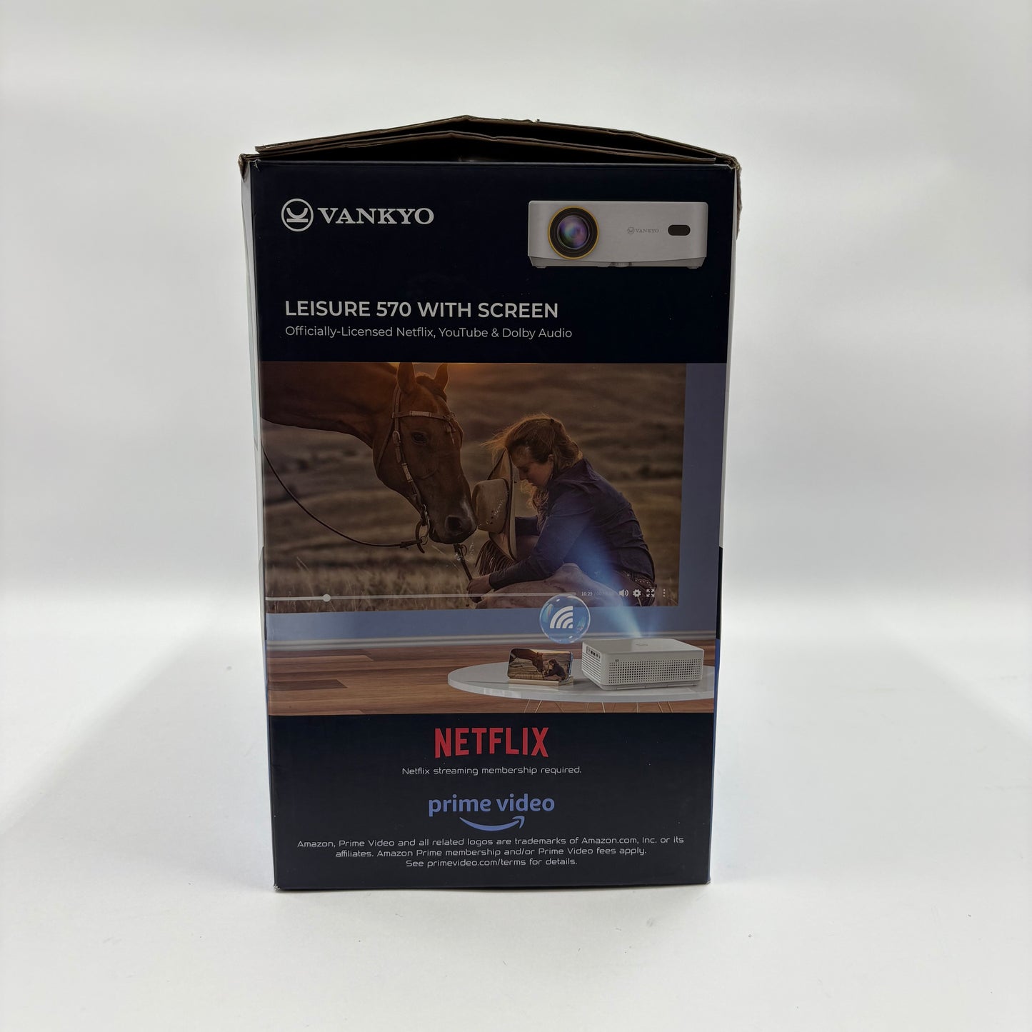 New Vankyo Leisure 570 with Screen Smart Streaming Projector