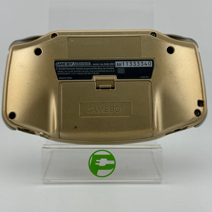 Nintendo Game Boy Advance Handheld Game Console Only AGB-001 Gold