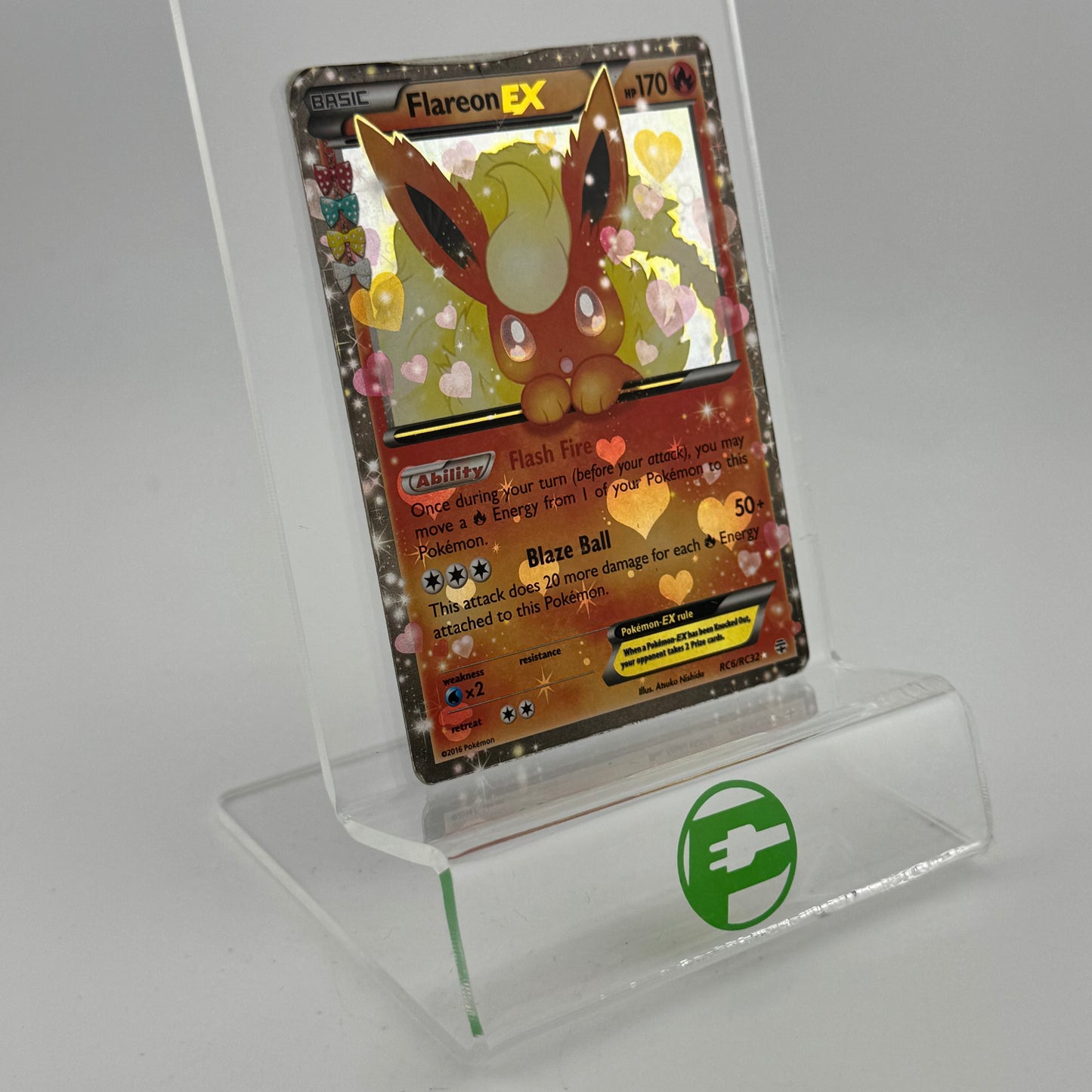 Pokémon TCG Generations Flareon EX #RC6 Holo English
