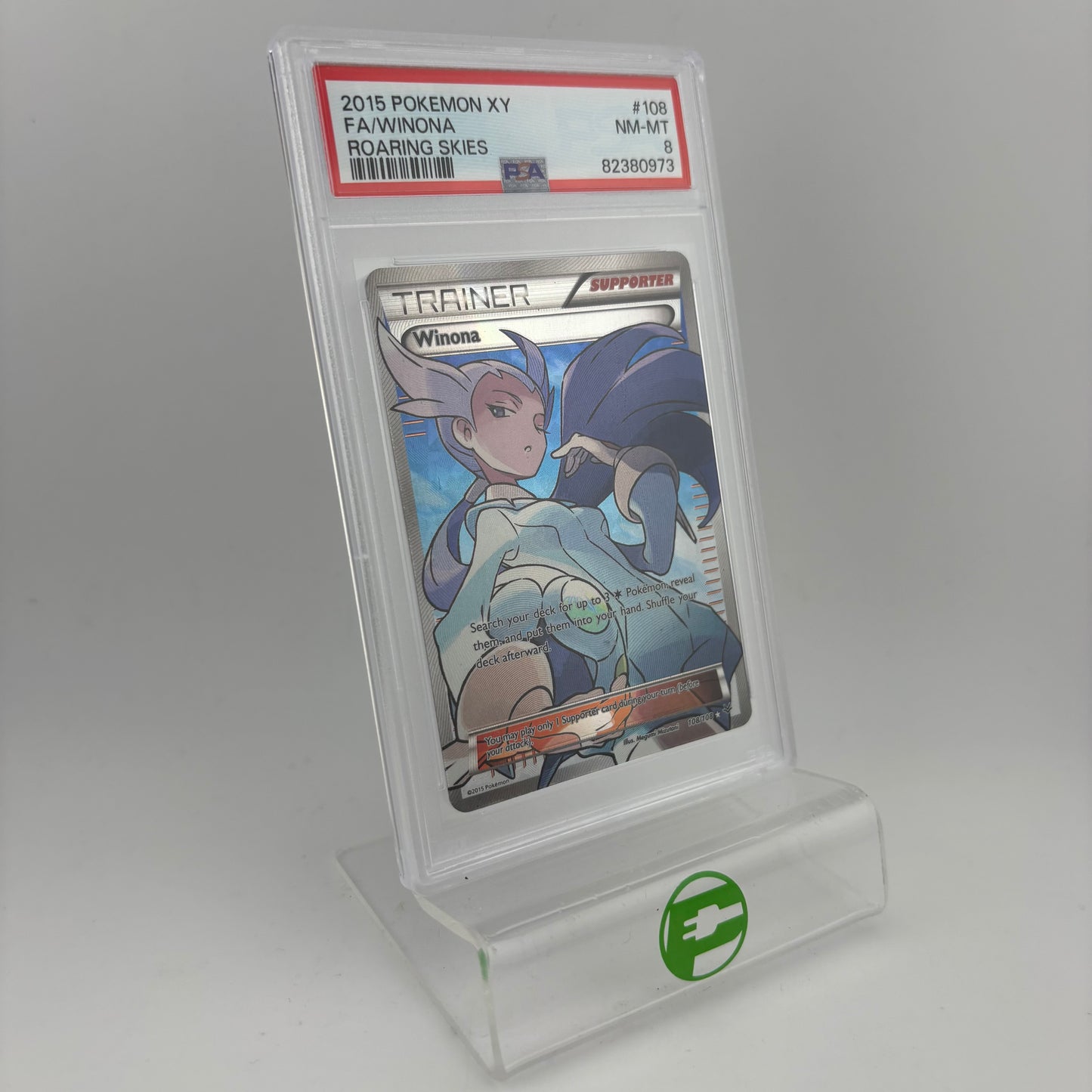 Pokémon TCG Roaring Skies Winona #108 English PSA 8