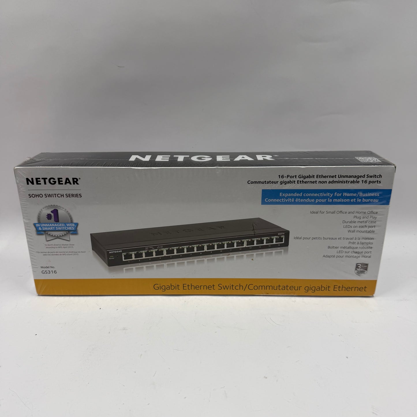 New NetGear GS316 Gigabit Ethernet Switch