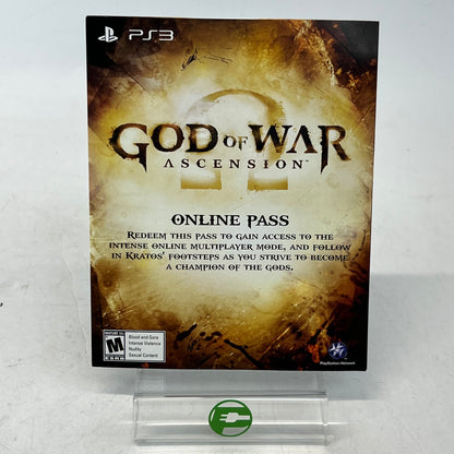 God of War Ascension  (Sony PlayStation 3 PS3,  2013)