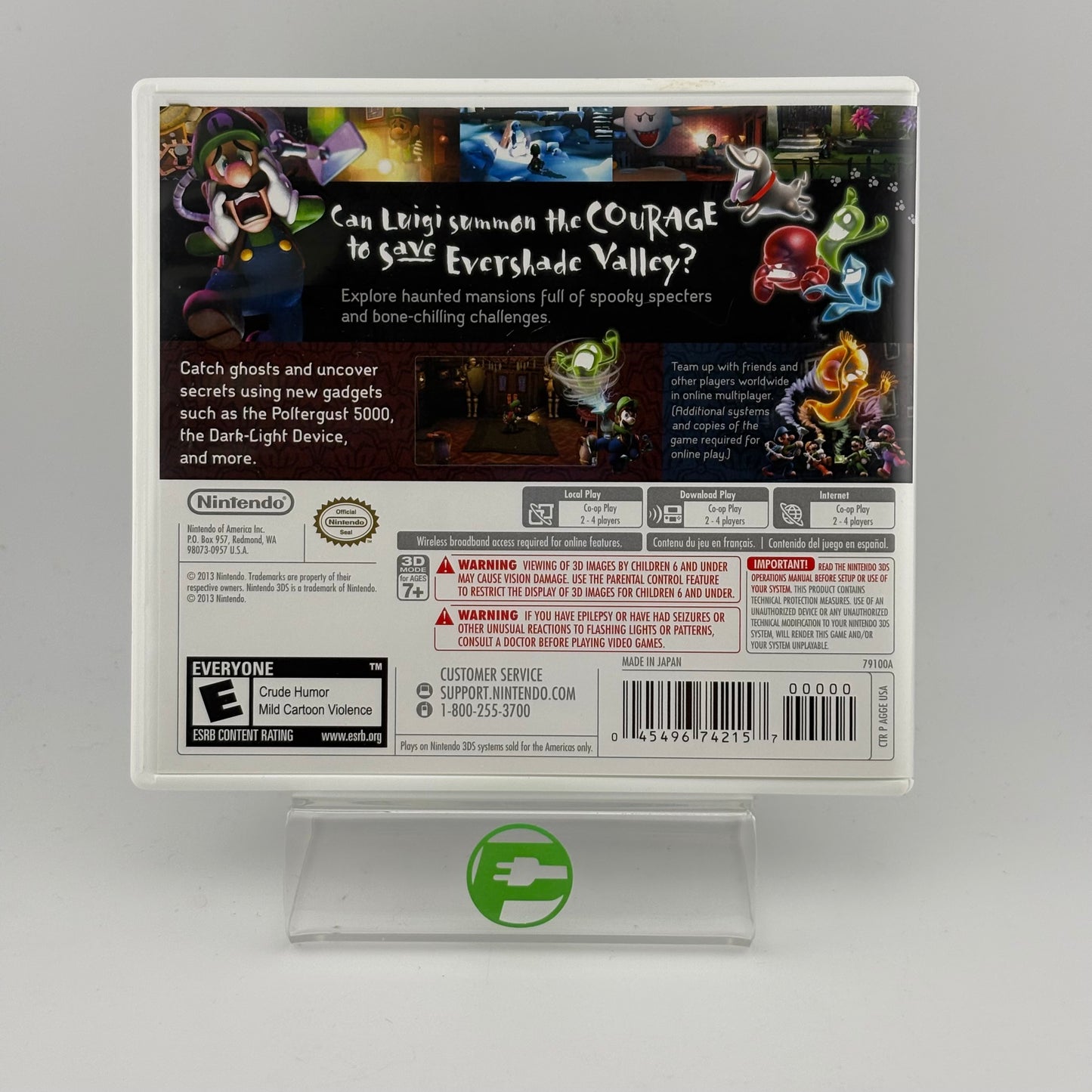 Luigi's Mansion: Dark Moon (Nintendo 3DS, 2013)