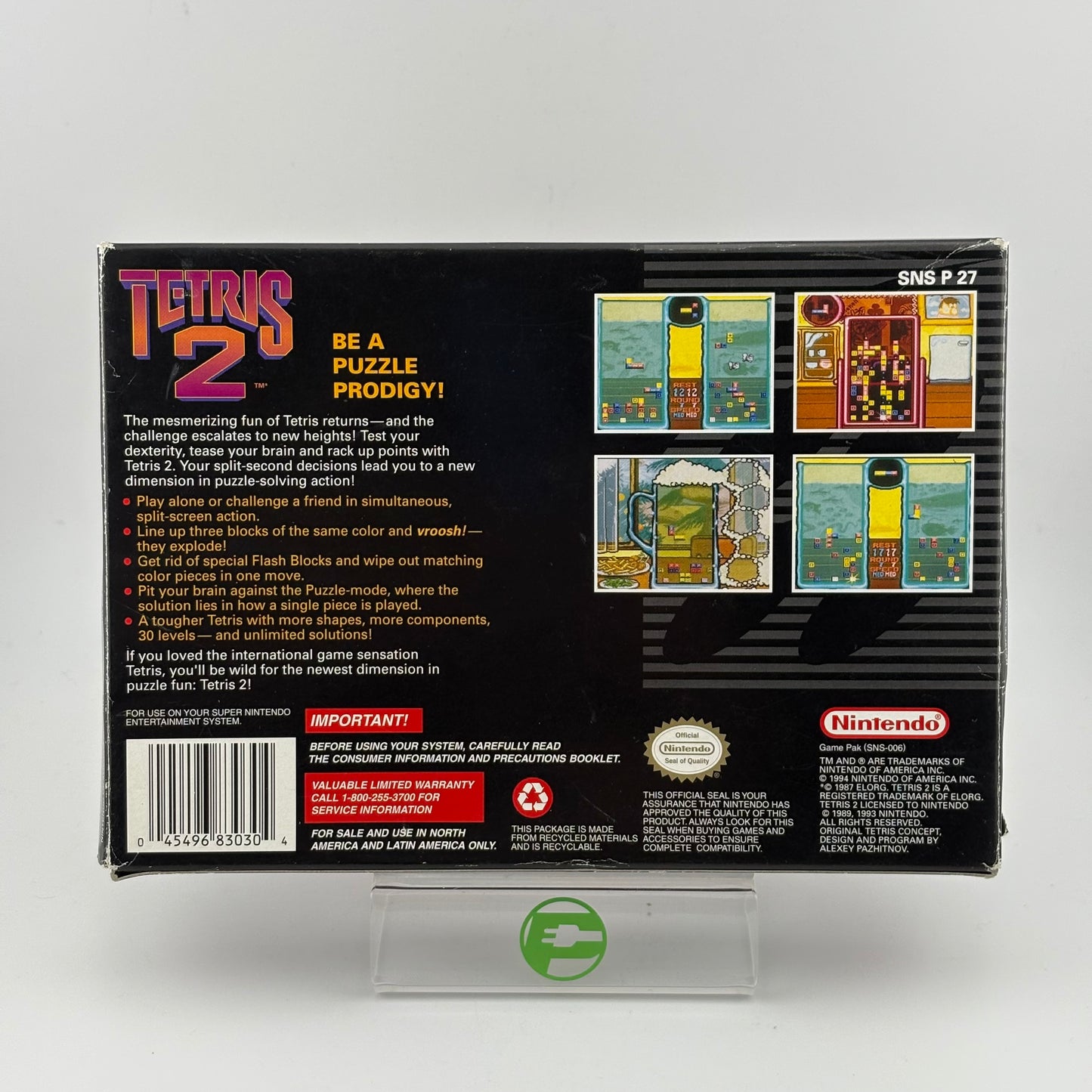 Tetris 2 (Super Nintendo SNES, 1994)
