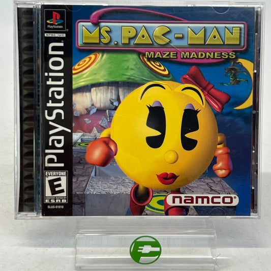 Ms. Pac-Man Maze Madness  (Sony PlayStation 1 PS1,  2000)