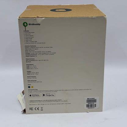 New Birdbuddy Smart Bird Feeder Blue Shelf Wear BBG1003BAC
