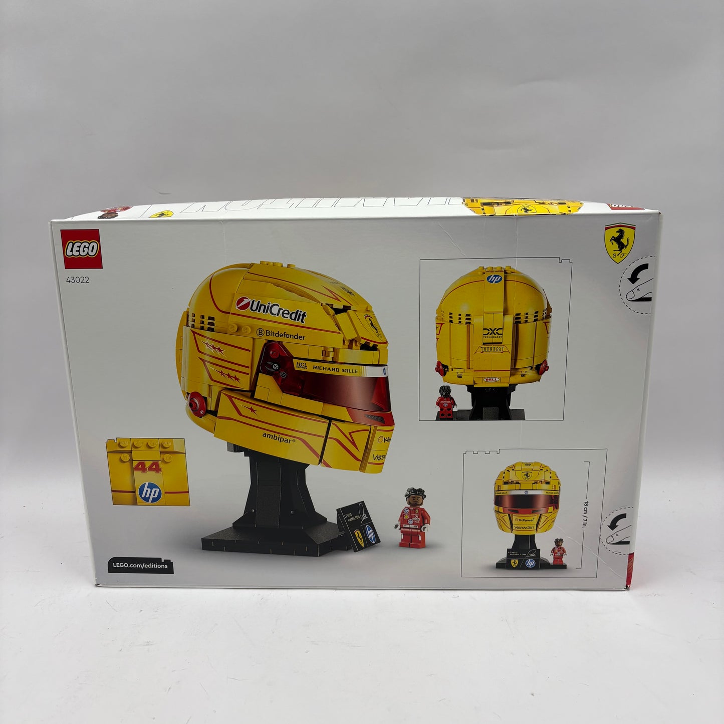 New Lego Scuderia Ferrari HP Lewis Hamilton Helmet Lego Set 6590614